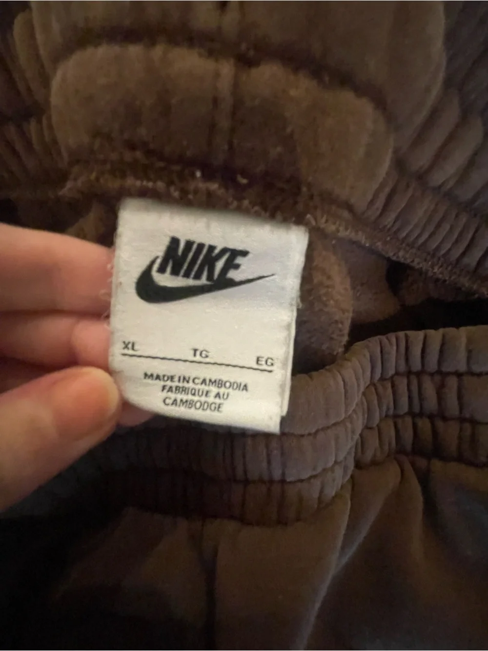 Nike Girls Kid Brown and Gray Sweat Joggers - Set of 2